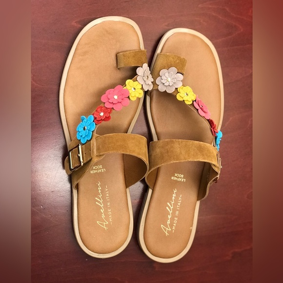 Avellin Made in Italy Upper Leather pedicure sandals Size 8 - Picture 7 of 8